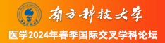 抽插美女南方科技大学医学2024年春季国际交叉学科论坛